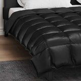Duvet Invernale Nero 220 x 260 cm Satin e Micropile