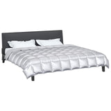 Duvet Invernale Argento 200 x 220 cm Satin e Micropile