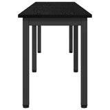 panchina Rovere Nero 160 x 35 x 45 cm Legno truciolato