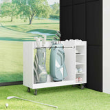 Armadio per Golf con ruota Tinta unita Bianco 120 x 45 x 98 cm