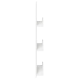 Scaffale per riviste Bianco 43 x 11 x 102 cm Legno truciolato