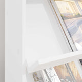 Scaffale per riviste Bianco 70 x 41 x 126 cm Legno truciolato