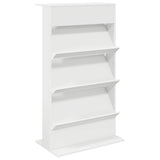 Scaffale per riviste Bianco 70 x 41 x 126 cm Legno truciolato