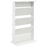 Scaffale per riviste Bianco 70 x 41 x 126 cm Legno truciolato
