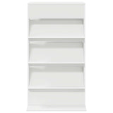 Scaffale per riviste Bianco 70 x 41 x 126 cm Legno truciolato
