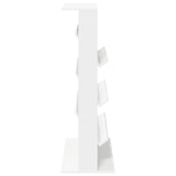 Scaffale per riviste Bianco 70 x 41 x 126 cm Legno truciolato