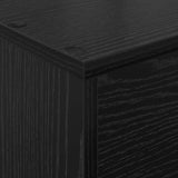 Scaffale per riviste Rovere Nero 70 x 41 x 96 cm