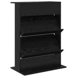 Scaffale per riviste Rovere Nero 70 x 41 x 96 cm