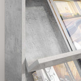Scaffale per riviste Grigio cemento 70 x 41 x 96 cm