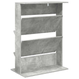 Scaffale per riviste Grigio cemento 70 x 41 x 96 cm
