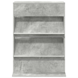 Scaffale per riviste Grigio cemento 70 x 41 x 96 cm