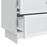 Armadio da Notte con cassetto Bianco 62 x 34,5 x 47,5 cm