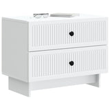 Armadio da Notte con cassetto Bianco 62 x 34,5 x 47,5 cm