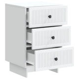 Armadio da Notte Bianco 43 x 41 x 66,5 cm Legno ingegnerizzato