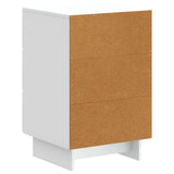 Armadio da Notte Bianco 43 x 41 x 66,5 cm Legno ingegnerizzato