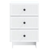 Armadio da Notte Bianco 43 x 41 x 66,5 cm Legno ingegnerizzato