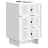 Armadio da Notte Bianco 43 x 41 x 66,5 cm Legno ingegnerizzato