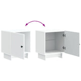 Armadio da Notte Bianco 43 x 34,5 x 50 cm Legno ingegnerizzato