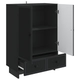 Credenza Nero 66 x 34,5 x 95 cm Legno ingegnerizzato