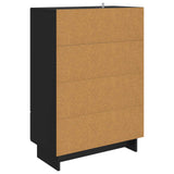 Credenza Nero 66 x 34,5 x 95 cm Legno ingegnerizzato