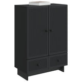 Credenza Nero 66 x 34,5 x 95 cm Legno ingegnerizzato