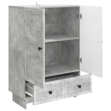 Credenza Grigio Cemento 66 x 34,5 x 95 cm Legno ingegnerizzato