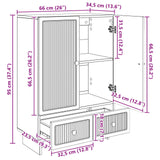 Credenza Legno vecchio 66 x 34,5 x 95 cm Legno ingegnerizzato