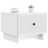 Tavolino da salotto Bianco 49 x 50 x 40 cm Legno ingegnerizzato