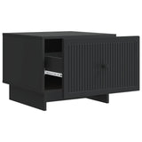 Tavolino da salotto Nero 49 x 50 x 40 cm Legno ingegnerizzato