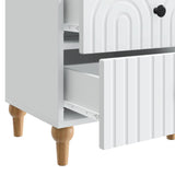 Armadio da Notte Bianco 43 x 34,5 x 48 cm Legno ingegnerizzato