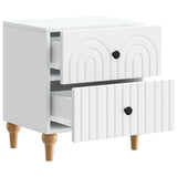 Armadio da Notte Bianco 43 x 34,5 x 48 cm Legno ingegnerizzato