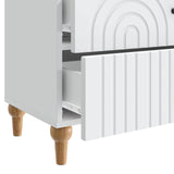 Armadio da Notte Bianco 62 x 34,5 x 48 cm Legno ingegnerizzato