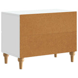 Armadio da Notte Bianco 62 x 34,5 x 48 cm Legno ingegnerizzato