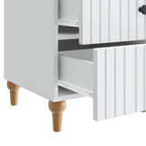 Armadio da Notte Bianco 43x 41 x 66,5 cm Legno ingegnerizzato
