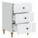 Armadio da Notte Bianco 43x 41 x 66,5 cm Legno ingegnerizzato