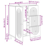 Credenza Bianco 66 x 34,5 x 90 cm Legno ingegnerizzato