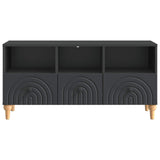 Mobile TV Nero 102 x 34,5 x 50 cm Legno ingegnerizzato