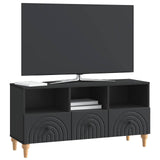 Mobile TV Nero 102 x 34,5 x 50 cm Legno ingegnerizzato