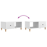 Tavolino da salotto Bianco 90 x 50 x 40 cm Legno ingegnerizzato