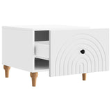 Tavolino da salotto Bianco 49 x 50 x 40 cm Legno ingegnerizzato