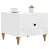 Tavolino da salotto Bianco 49 x 50 x 40 cm Legno ingegnerizzato