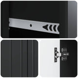 Credenza Nero 66 x 34,5 x 91,5 cm Legno ingegnerizzato