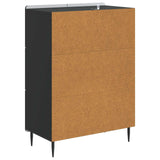 Credenza Nero 66 x 34,5 x 91,5 cm Legno ingegnerizzato