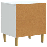 Armadio da Notte Bianco 43 x 34,5 x 48 cm Legno ingegnerizzato