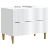 Armadio da Notte Bianco 62 x 34,5 x 48 cm Legno ingegnerizzato