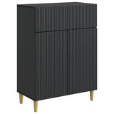 Credenza Nero 66 x 34,5 x 90 cm Legno ingegnerizzato