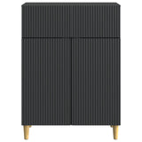 Credenza Nero 66 x 34,5 x 90 cm Legno ingegnerizzato