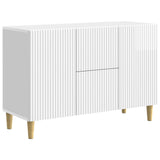 Credenza Bianco Lucido 89 x 34,5 x 60 cm Legno ingegnerizzato