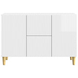 Credenza Bianco Lucido 89 x 34,5 x 60 cm Legno ingegnerizzato