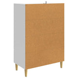 Credenza Bianco Lucido 66 x 34,5 x 95 cm Legno ingegnerizzato